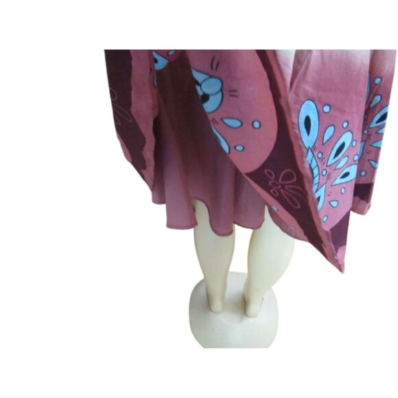 Anthropologie Lapis Floral Poodle Style Cotton Skirt w Embroidery/Beads S - Picture 4 of 6